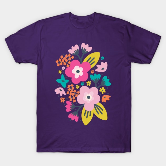 Summer Floral T-Shirt by allisonromerodesign